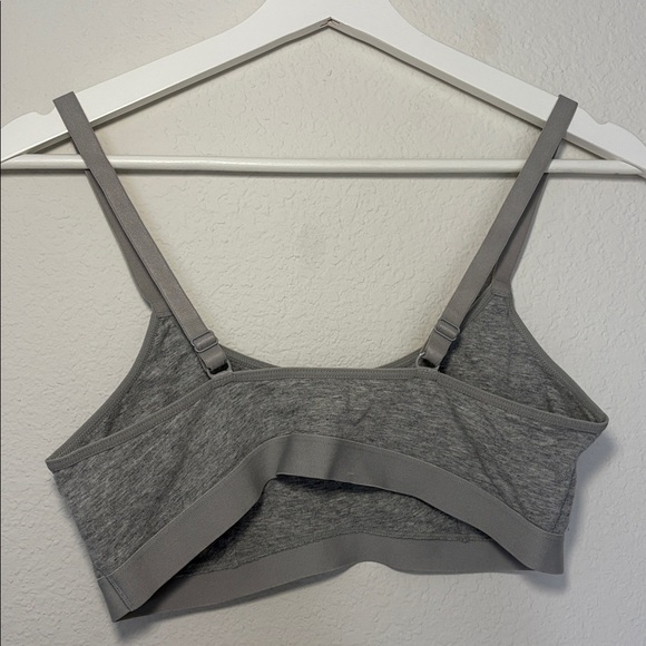 Deal Worthy Cotton Gray Women's Bralette Bra Adjustable large - Picture 4 of 4